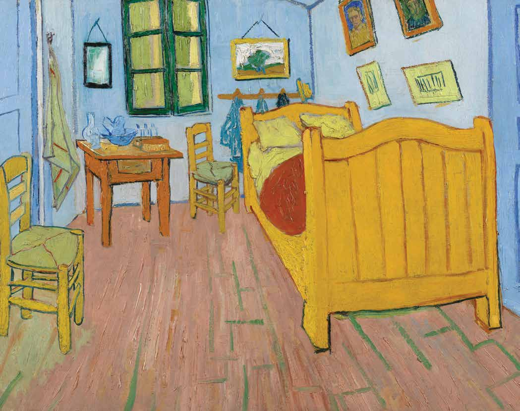 Vincent van Gogh De slaapkamer (detail), 1888 Van