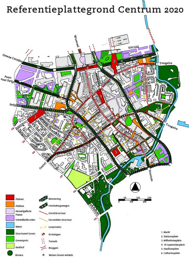 woorden gevat, maar ook getekend in de vorm van een Referentieplattegrond Centrum 2020.