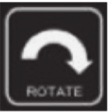 Als de afbeelding ondersteboven verschijnt, gebruikt u de rotatiefunctie om de afbeelding wordt gekanteld en dus op de juiste