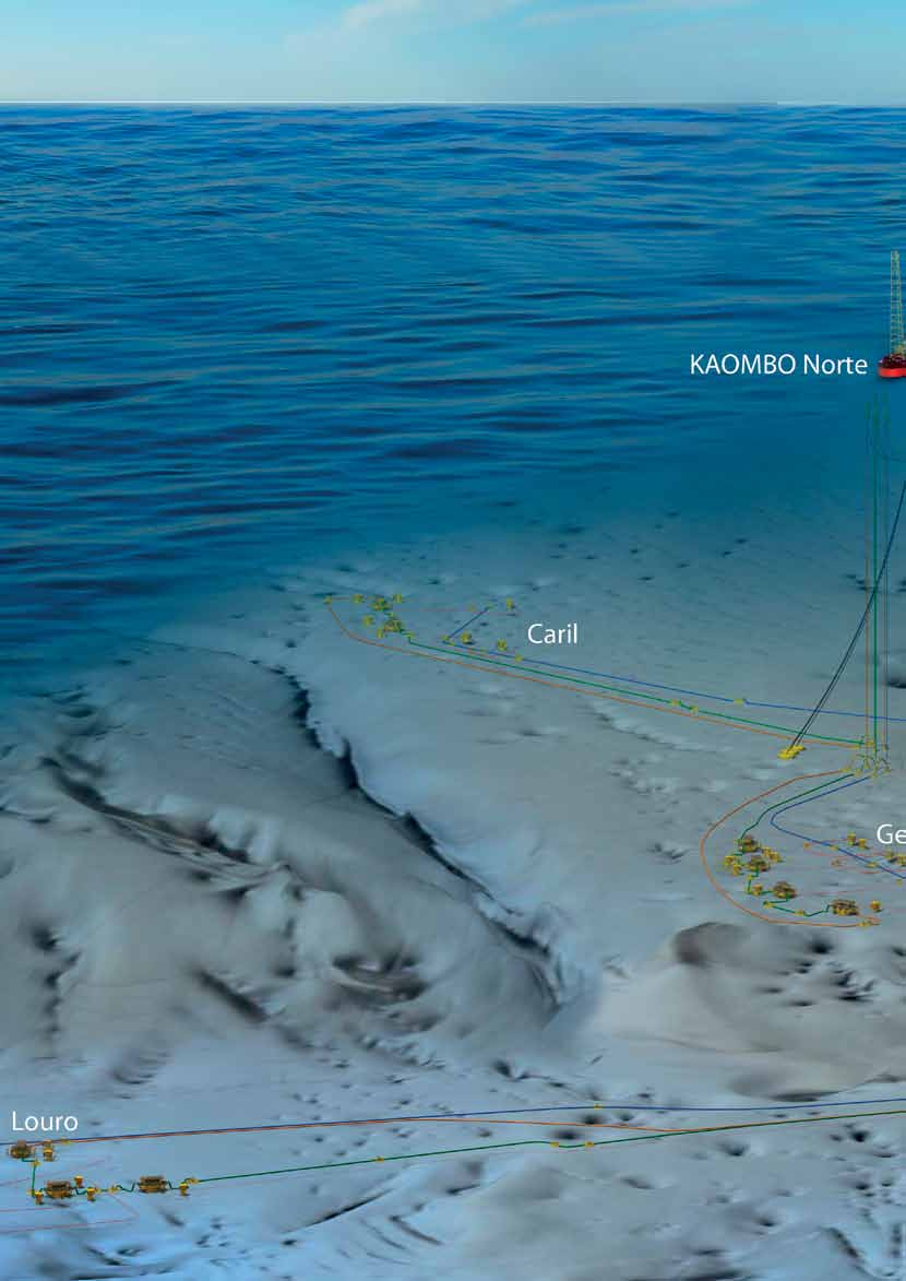 BOREN NAAR OLIE OP GROTERE DIEPTEN Het Kaombo Ultra-Deep Offshore Project vormt een belangrijke stap voor de olie-industrie omdat dieper dan ooit kan worden geboord.