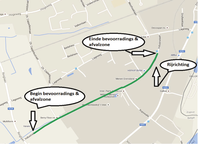 bevoorradingszone Ronde