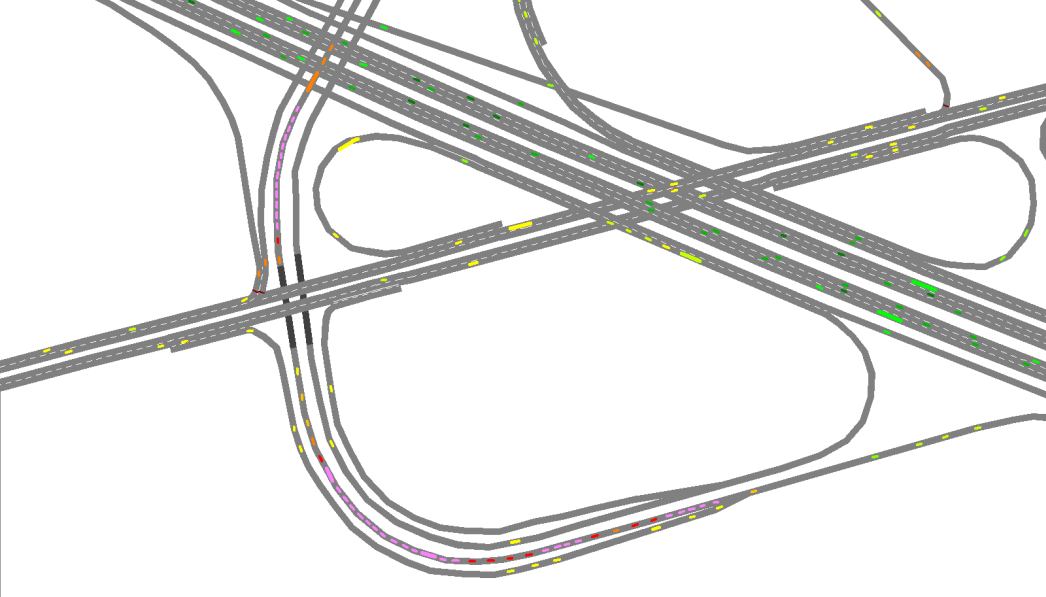 Complex Sint-Denijs-Westrem richting Brussel omstreeks 17u30 Op de E40 zijn er drie locaties waar er zich problemen voordoen: 1.