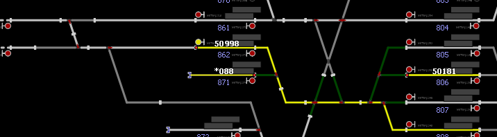 TOON wordt gebruikt om analyses uit te voeren op de treindiensten (punctualiteit, vertragingen, oorzaken van vertragingen). Afbeelding 13. Situatie om 10:30 uur.