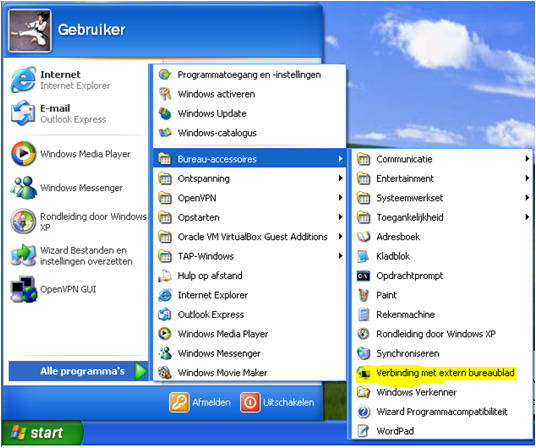 RDP (Remote Desktop) verbinding Instellen Als uw bedrijf beschikt over een Terminal Server