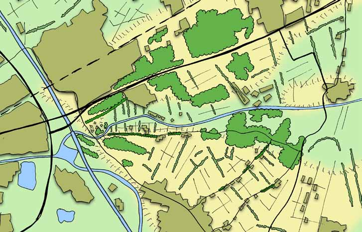 2. analyse 2.1 Landschap Het plangebied van de structuurvisie maakt deel uit van de Hooge Heide. In een klein gebied komen hier verschillende landschappen bij elkaar.