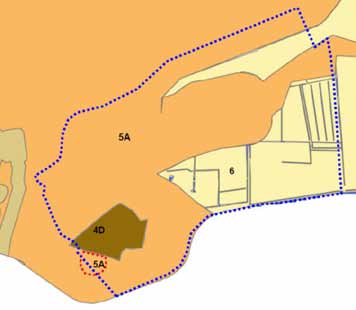 nauwkeurig begrensd en daarmee ook de zone waar bebouwing uit de 19e eeuw en ouder kan worden verwacht (categorie 4D). Voor dit gebied is aanvullend archeologisch onderzoek uitgevoerd.