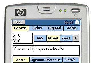 Vastleggen locatie: -Met GPS -Met