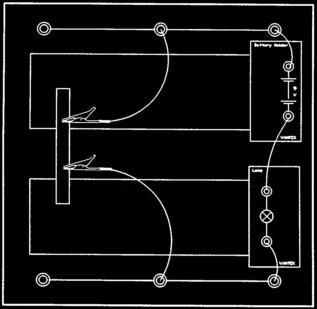 Geleider of isolator 3 a * Voor deze schakeling heb je nodig: *Batterijhouder