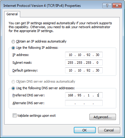 Een statische IP-netwerkverbinding configureren Een statische IP-netwerkverbinding configureren: 1.