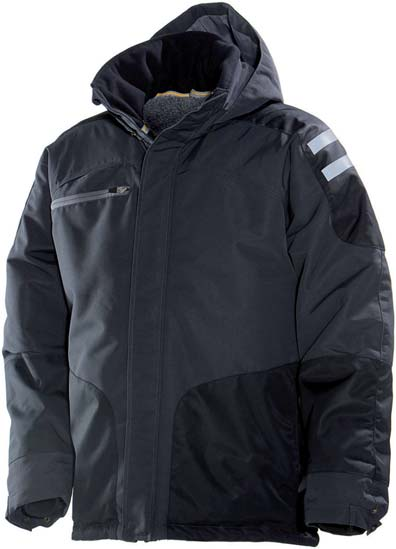 Materiaal: 100% polyamide met 100% polyester voering Maten: C46 - C58 65284- black 1261 Winter Parka Uitgevoerd met afneembare capuchon middels drukknopen.