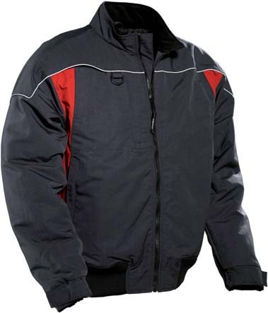 Materiaal: 100% polyester met voering van 100% polyurethaan Maten: XS - XL 651672- black 651672-6700 navy 9941 150 Winter Jacket Lichtgewicht gewatteerde voering op romp en mouwen met rits voor het