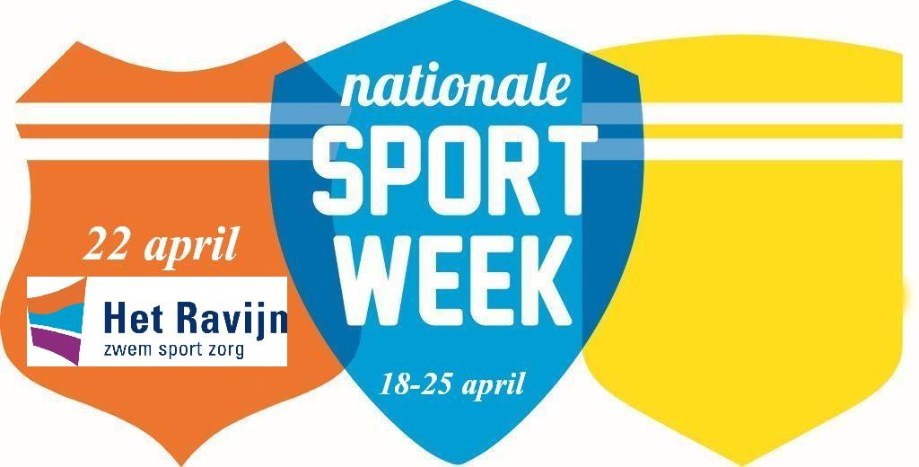 Op 22 april zijn er van 13.00 17.00 uur allerlei leuke activiteiten / clinics in en rondom Het Ravijn in het kader van de Nationale Sportweek.