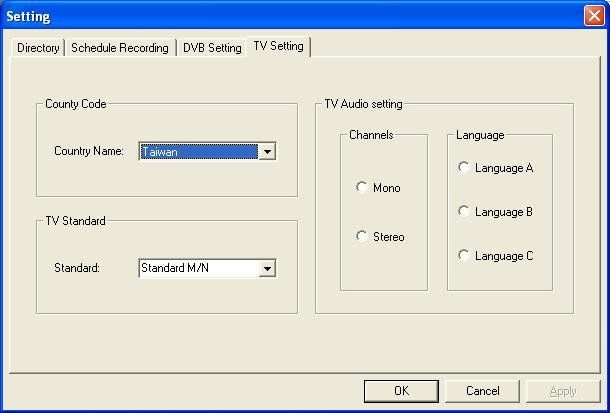 Instelling 5.1.3 DVB-instelling In sommige landen wordt een andere bandbreedte gebruikt voor het scannen van de frequenties. De meest gebruikte bandbreedte is 7,8 MHz.