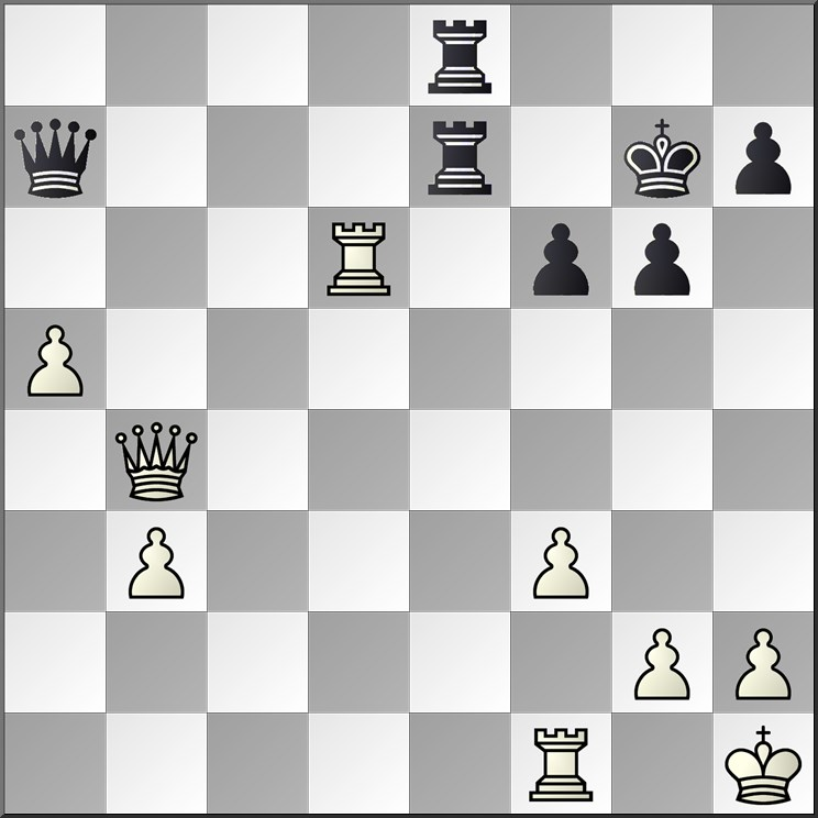Aangezien het duidelijk was dat we toch al tegen en ruime nederlaag zouden aanlopen, werd het de derde optie: een dameoffer... 22.... Dd6!? 23. Le4 Lxe4 24. Dxd6 Pf3+ 25. Kh1 Le5 26.