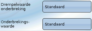 Voorbeeld: Gemiddelde waarde Deze instelling betreft de periodieke middeling van de meetwaarde.