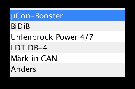 38 Je moet het adres van de booster opgeven en de interface van de manager.