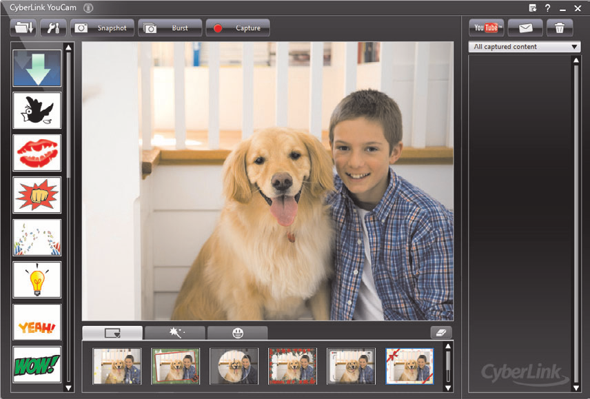 Capture de vidéos et d instantanés avec la webcam Vous pouvez capturer des instantanés et enregistrer des vidéos au moyen de HP TouchSmart.