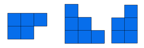 Uit hoeveel kubussen kan dit kubushuisje opgebouwd zijn? a. 6 of 7 b. 9 of 10 c.