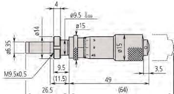 6-6 71, 149-83 -15 Bolvormig (SR4) 9,5 mm Glad - 55 95, 149-84 -15 Bolvormig (SR4) 9,5 mm Met spanmoer