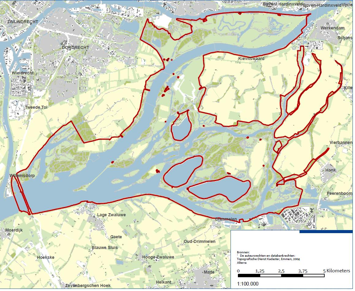 Staatsbosbeheer. De Nieuwe Merwede en de Amer, aanzienlijke delen van het Natura 2000-gebied, zijn in eigendom van het Rijksvastgoedbedrijf, zie kaartbijlage 3.