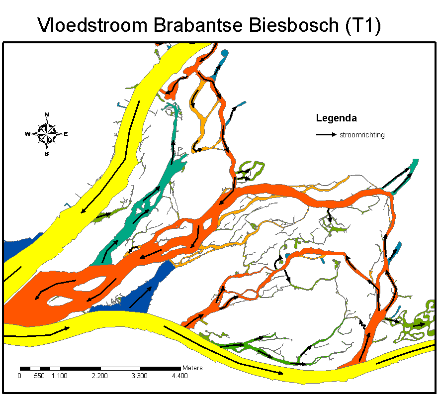 Alleen bij extreem lage rivierafvoeren en harde westenwind had het een (zwak) brak karakter (Zonneveld, 1960).