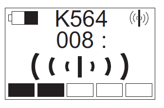 Druk vervolgens de volgende knoppen in - 1x F1 voor volgend menu - Blader door de te selecteren kranen in het menu met toetsen katrijden links en rechts tot S ---- (voor serienummer) S---- Hier kan