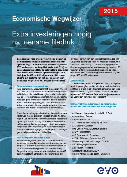 C4 Schade congestie voor wegvervoer Nederland Toelichting indicator De schade van congestie op het rijkswegennet kan per wegvak per jaar in filezwaarte worden uitgedrukt.