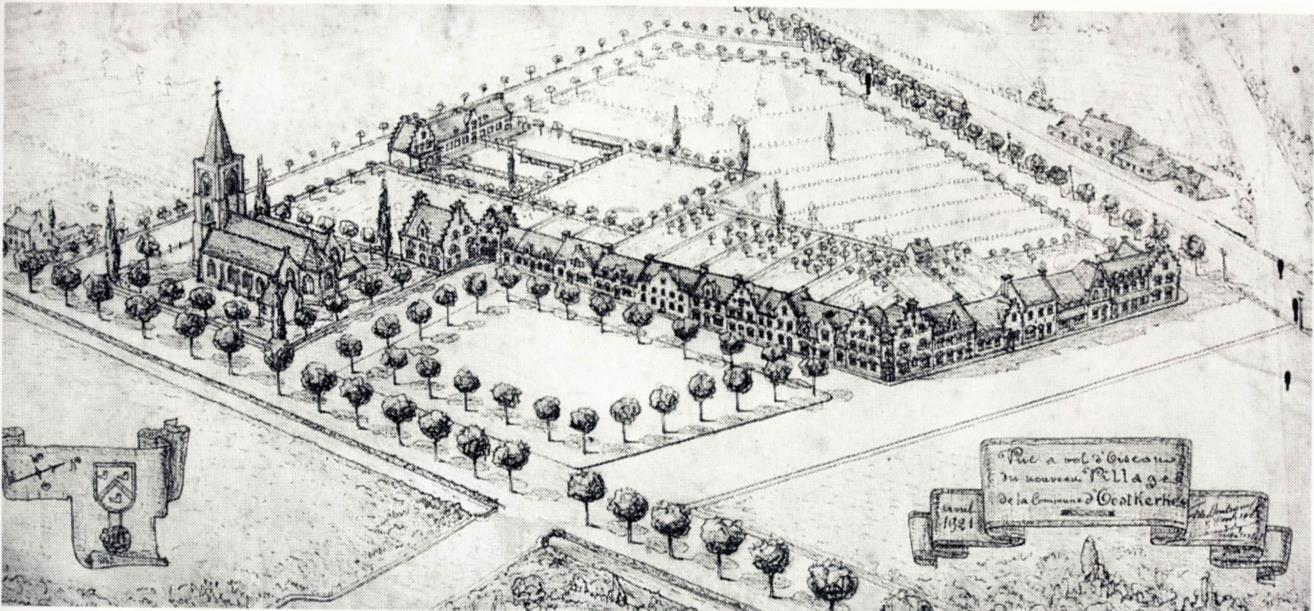 Aanleg- en rooilijnplannen april 1921 opgemaakt door architect