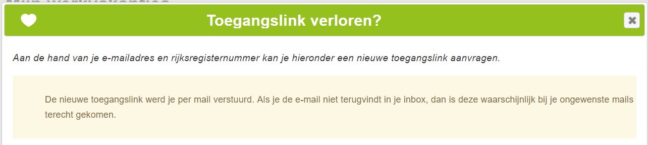 com/intersoc/hr_mijnwerkvakanties Klik op Stuur mij een nieuwe toegangslink Vul je e-mailadres en rijksregisternummer in en klik op Aanvragen.