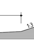 kruinhoogte te e krijgen van NAP +23,39 m (0,5 m waakhoogte) en een breedte van 6,10 m inn verband met het  De
