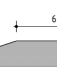 van 1:20 af. a De binnenberm heeft een lengte van 8 meter. De hoogte van het knikpunt bedraagt NAP +22,10 m.