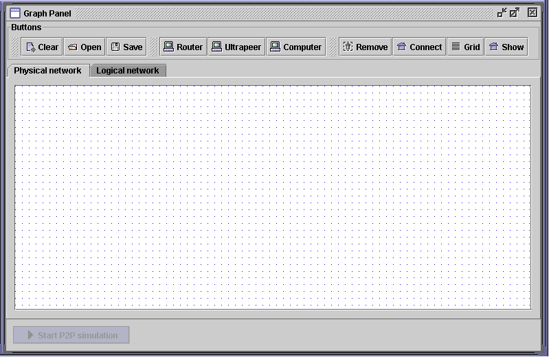 Hoofdstuk 6 Implementatie van de input oproepen van deze klasse zal de constructor de titel van het venster op Graph Panel zetten.