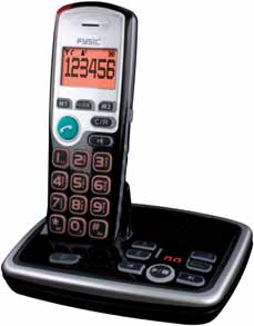 FX-5015 Big Button Draadloze DECT Telefoon met Beantwoorder Groot toetsenbord met verlichte toetsen Groot verlicht display met contrasterende cijfers Handenvrij telefoneren Naam- en Nummerweergave