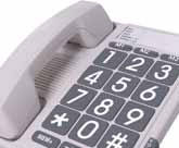 EAN-Code: 8712412157525 18 FX-3100 Telefoon met extra grote toetsen Zeer geschikt voor slechthorende en slechtziende gebruikers Extra grote toetsen 3 directe kiesgeheugens 10 indirecte