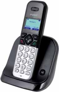 FX-7800 DECT Telefoon Single Eco friendly (low radiation) Verlicht dot matrix display Handenvrij bellen Naam en Nummerweergave met geheugen en terugbelfunctie Telefoonboek met 100 geheugens