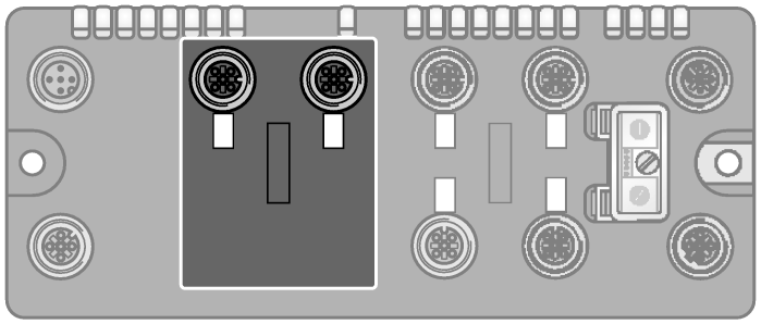 5T/S2501 Ident-No. U3-01243 of RK4.5T-2-RS4.5T/S2500 Ident-No. 6699200 connector /S2501 Hulpenergie verbindingskabel (voorbeeld): RKC 4.4T-2-RSC 4.4T Ident-No. U5264 of RKC4.4T-2-RSC4.