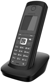 Accessoires Gigaset-handset E49H u Stoot-, stof- en spatwaterbestendig u Robuuste toetsen met verlichting u Kleurendisplay u Contacten voor 150 vermeldingen u Gespreks-/standby-tijd tot 12 h/250 h,