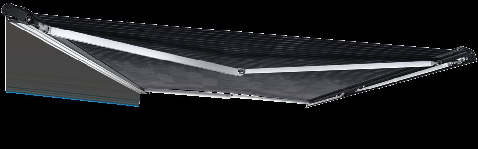 Het basiscomponent is de compacte dakluifel PerfectRoof PR 2000, leverbaar in lengtes van 3,75 en 4,0 meter.