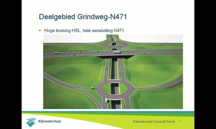 Figuur 4.11 A13/16 kruising HSL en N471 NB Dit is een artist impression op basis van voorlopig ontwerp.