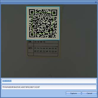 Afb. 67: Gebruikersbeheer van de remote scannen Houd de QR-code zo voor de camera, dat deze wordt vastgelegd. Let erop dat de QR-code van de remote de volgende gegevens (SN en Key): Afb.