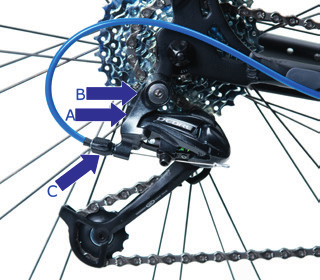 Bij het schakelen op een derailleurfi ets moet u tijdens het schakelen doortrappen. Wel is het gewenst de pedaaldruk tijdens het schakelen te beperken. 6.