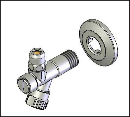 2 Toevoer koper Sleutel 11 Toevoerslang M10 x 3/8'' Stap 2 Installatie van de kraan op de wastafel Stap 2A Kraan zonder zeepsysteem Stap 1B Kraan met thermostaat - Monteer de 2