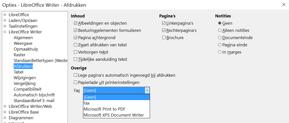 Afbeelding 6: LibreOffice instellen voor het verzenden van faxen Uw werkbalk heeft nu een nieuw pictogram om het huidig document als