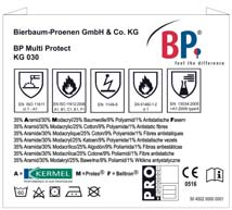 Lees deze informatie zorgvuldig voordat u het kledingstuk in gebruik neemt. De binnenkant van bescher mende kleding lijkt wel een plaatjesboek!