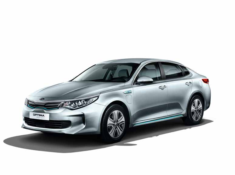 Kia Optima Plug-in Hybride UITERST STIJLVOL EN COMFORTABEL De uiterst efficiënte plug-in hybride aandrijving wordt slim gevoed door een benzine en elektrische motor.