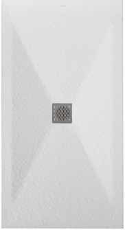 Douchevloeren - Receveurs de douche COLISEO Stone Nox Minimum formaat - 75 x 80 cm - Format minimum