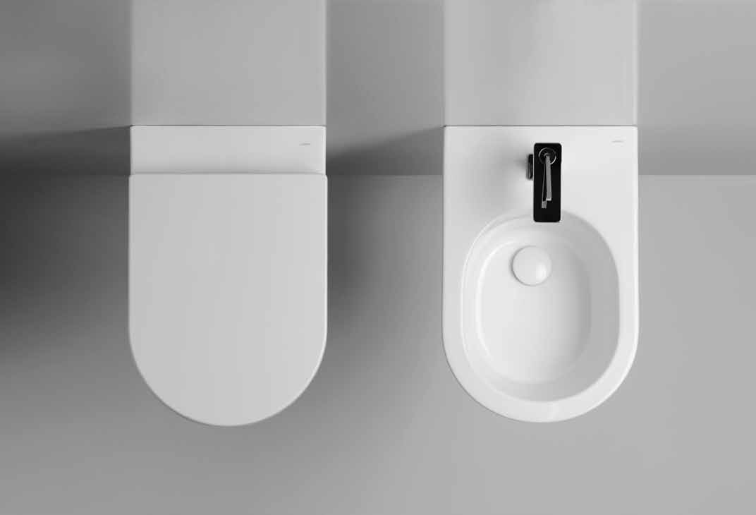 WC & Fonteintjes - WC & Lave-mains IL Beschikbare kleuren: Blinkend wit, Mat wit, Blinkend zwart, Mat zwart, Nuvola, Tempesta