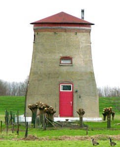 De stellinghoogte van de molen bedraagt 7,50 meter. c. Molen de Moer / Emiliapolder Dit molenrestant bevindt zich in het buitengebied, ten noordoosten van de kern van Hooge Zwaluwe.