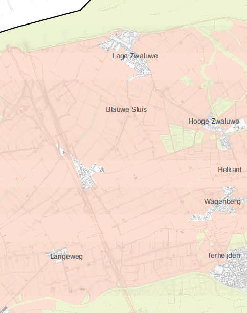 Vestigingsgebied glastuinbouw De provincie wenst vanwege synergievoordelen en uit landschappelijk oogpunt glastuinbouw bedrijven zoveel mogelijk te