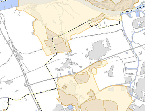 Binnen het plangebied zijn een viertal cultuurhistorisch vlakken aangewezen: 1) De Worp en de Koekoek; 2) Omgeving Zoutendijk; 3) Binnenpolder; 4) Vestingwerken ten noorden van Breda.